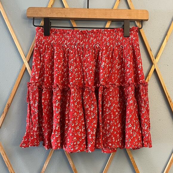 Princess Polly Tiered A-Line Skirt - Picture 1 of 3